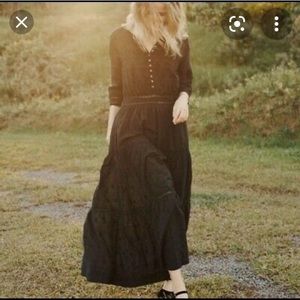 Doen Black Lace Provençal Dress